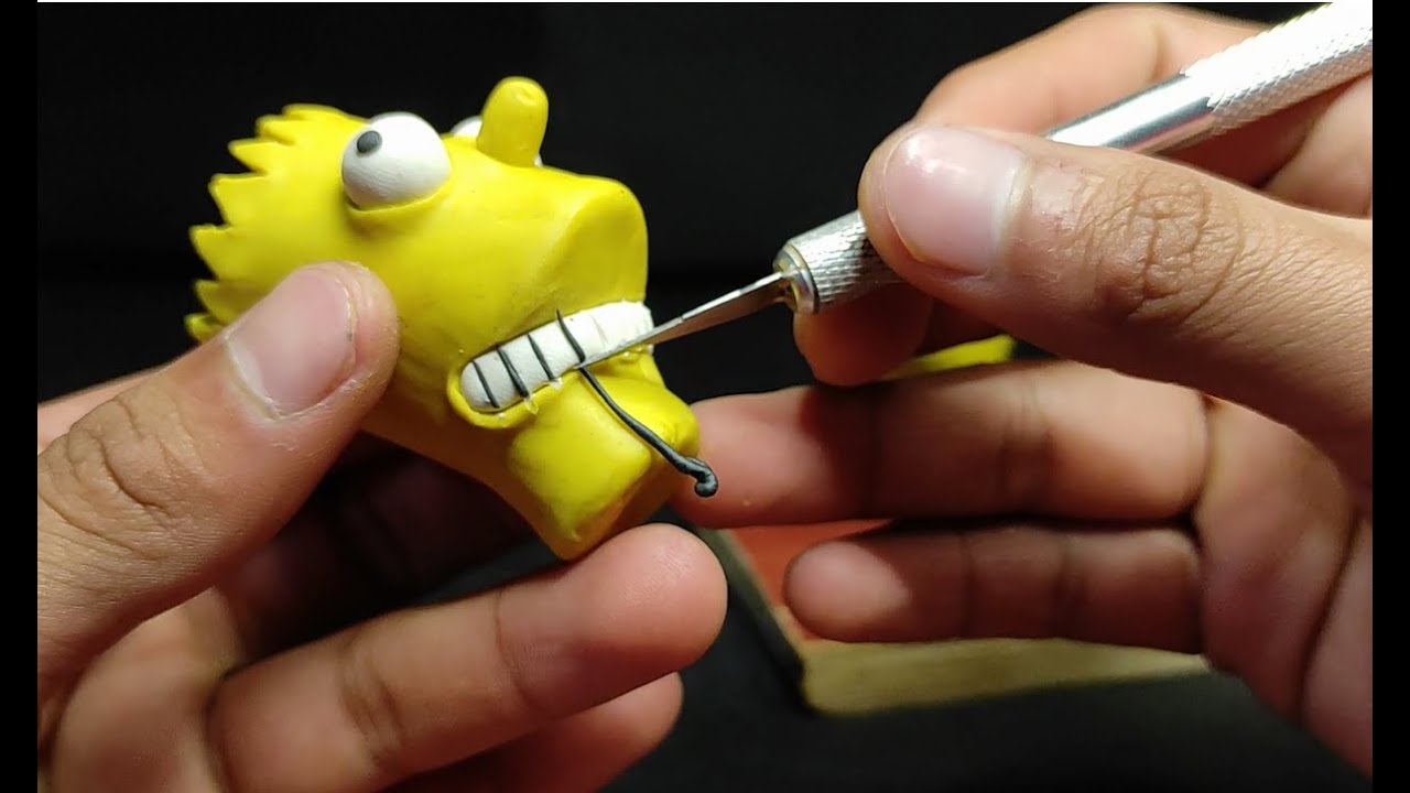 Hago a BART SIMPSON en plastilina | Los simpsons