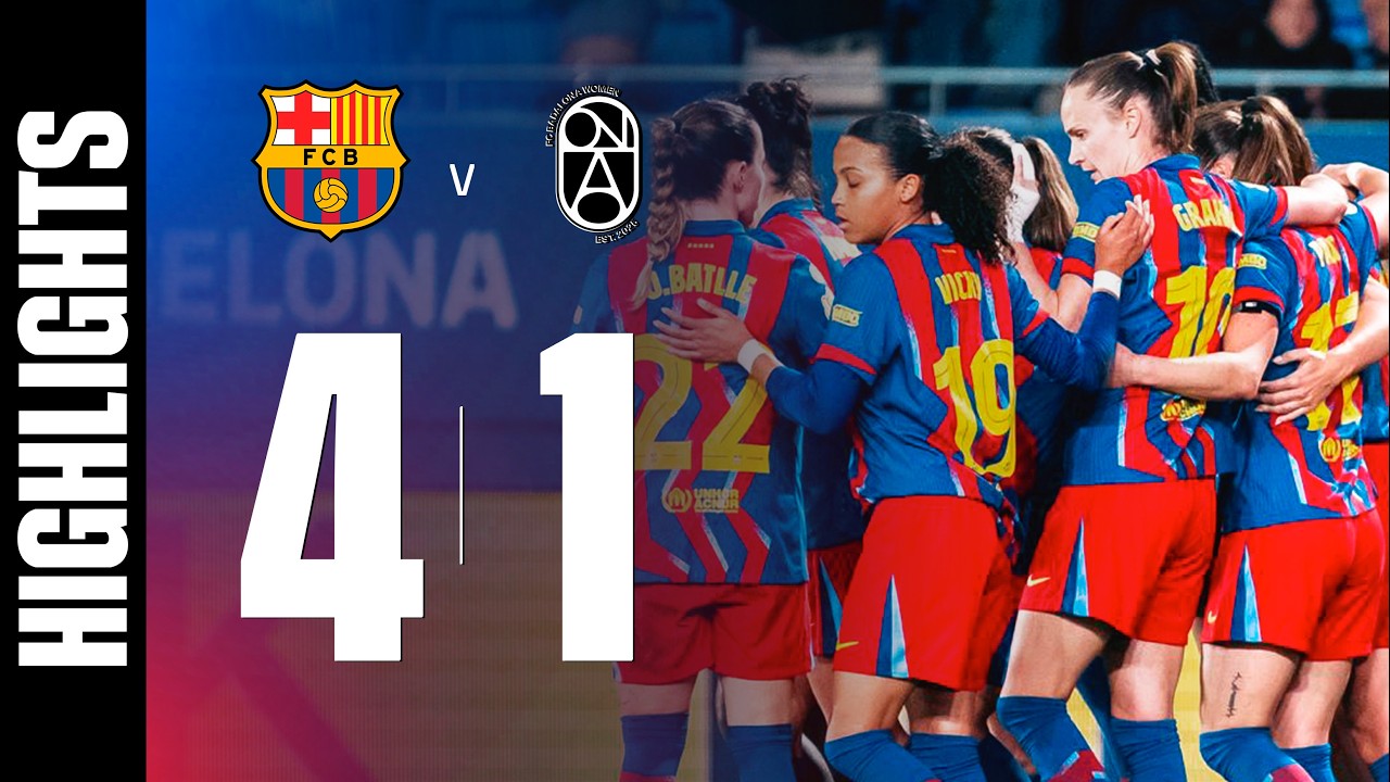 HIGHLIGHTS | FC BARCELONA 4 vs 1 BADALONA 🔵🔴 | COPA DE LA REINA