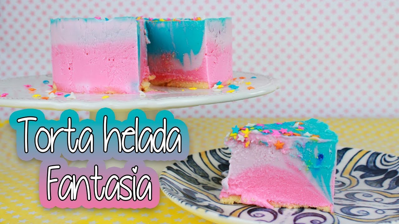 PASTEL DE HELADO FANTASÍA ¡Muy fácil!│ Vainilla Crocante