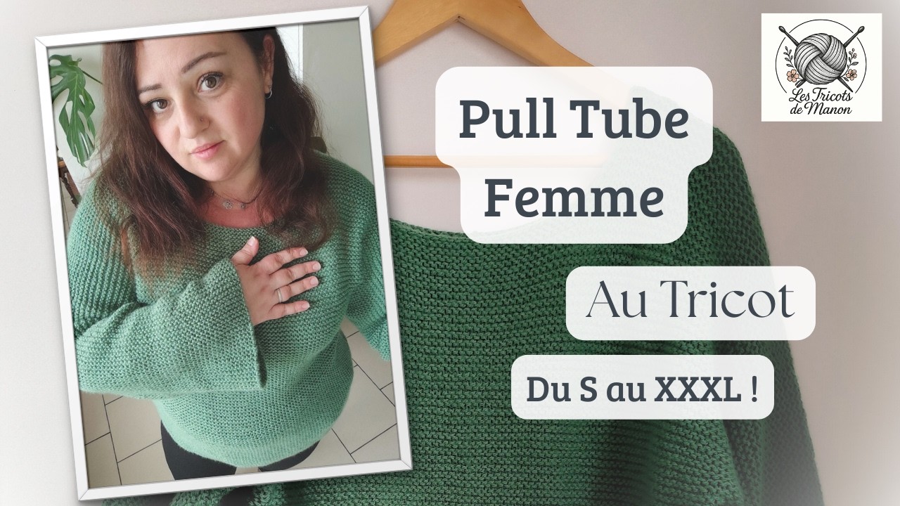 Pull Tube Femme au Tricot - Du S au XXXL