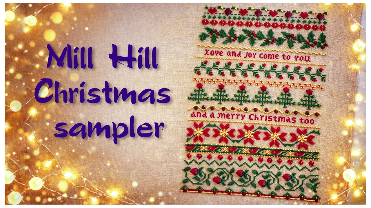 371. Від старту до фінішу Mill Hill “Christmas sampler” з книги Beaded Cross Stitch Treasures 