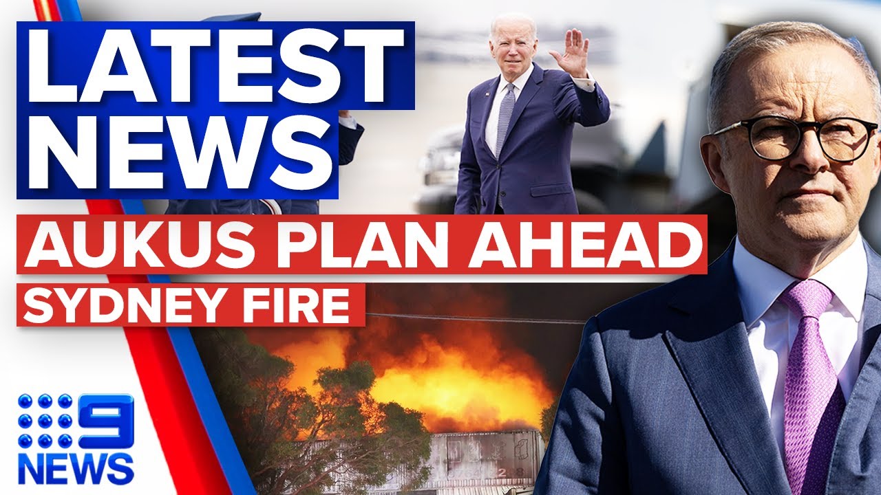Historic defence deal announcement ahead, Sydney business destroyed in fire | 9 News Australia