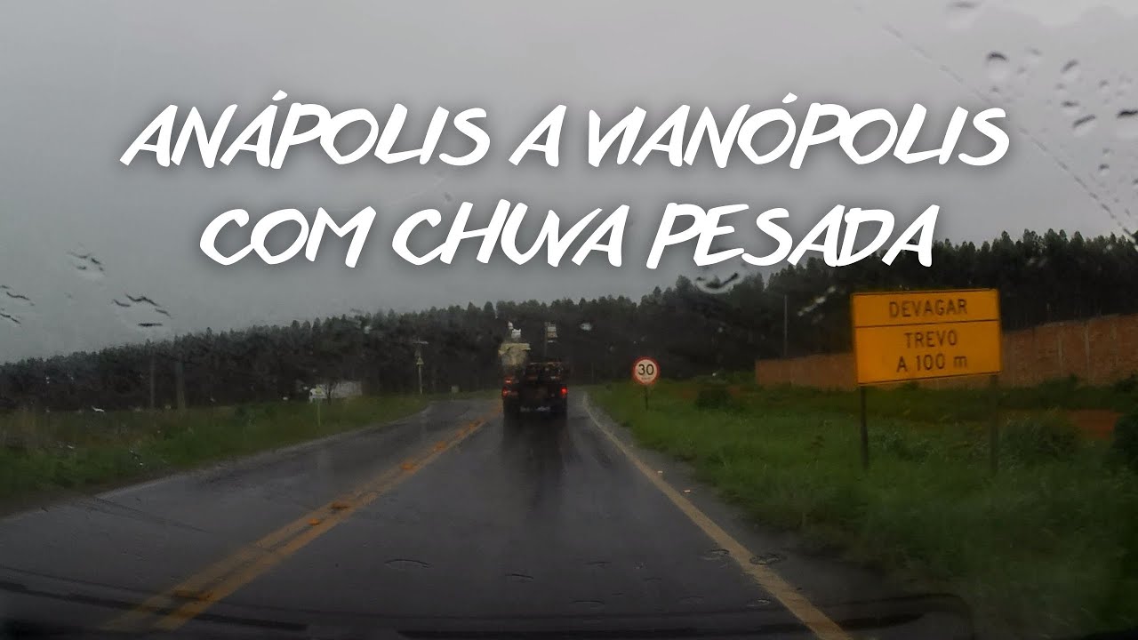 Anápolis a Vianópolis com Chuva pela GO330