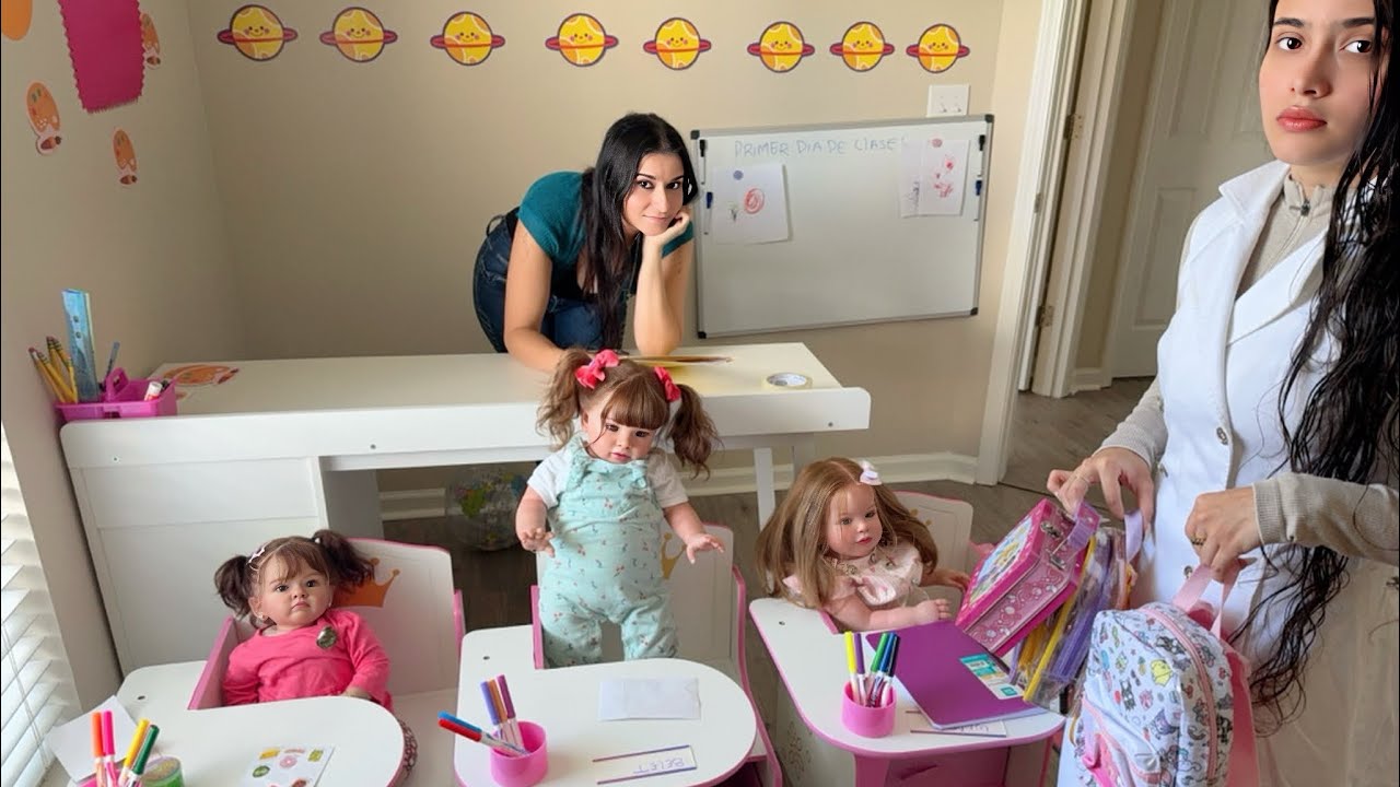 UN DÍA COMPLETO EN CLASES CON 3 REBORN TODDLERS / REGRESO A CLASES DE ANIETH , JOBRAYSA,BELET