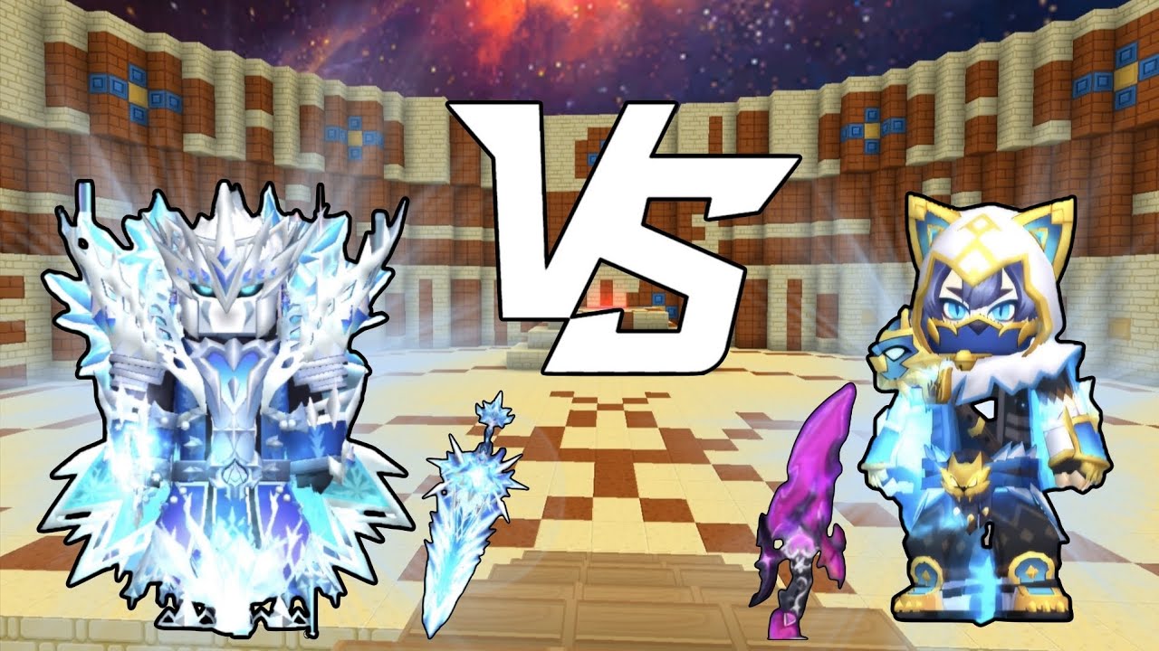 Meow arm vs winter arm . which one better? Trying with @Huxain_00 || Blockman go skyblock #Bmgo I
