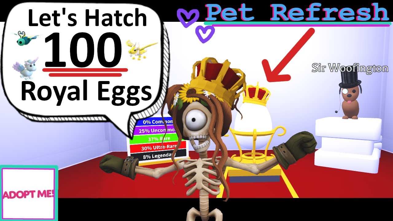 HATCHING 100 ROYAL EGGS 👑💖🥰  Adopt Me (Roblox) ♥