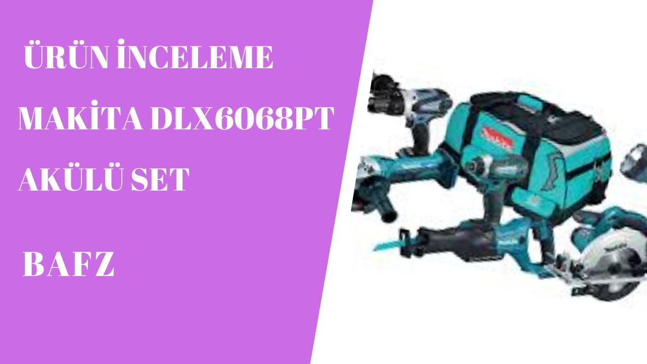 Makita DLX6068PT  Akülü Set  (DHP453 DHR202 DJV180 DSS611 DTD152 DML802)