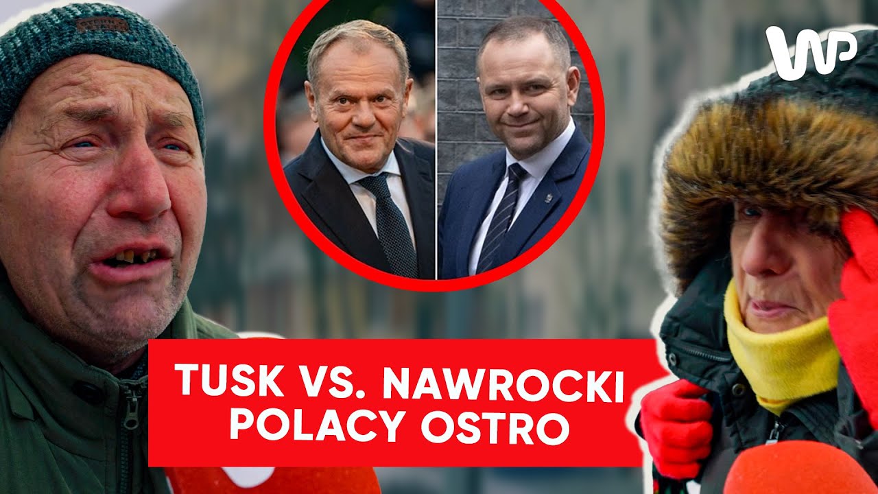 Mocna sonda uliczna o Tusku i Nawrockim