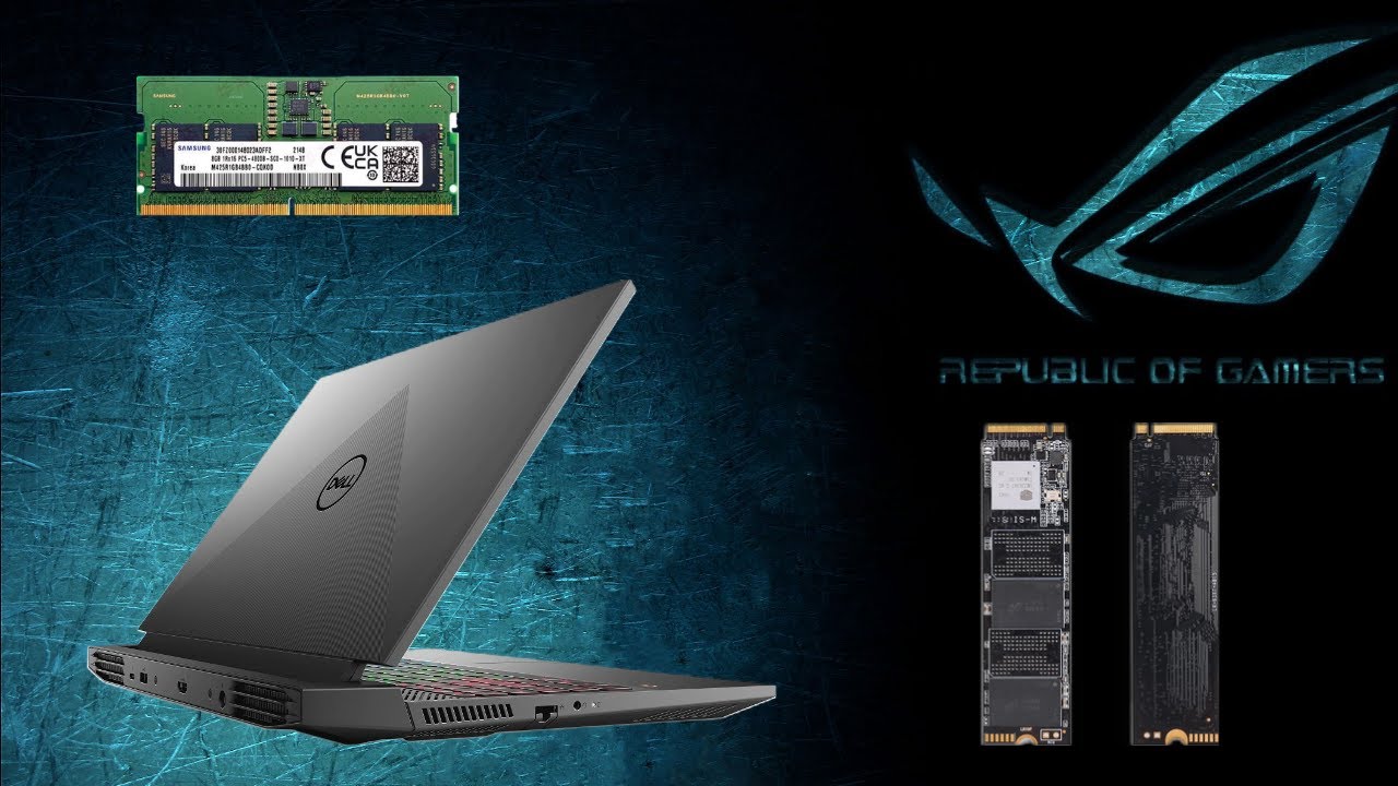 Dell G15 5520 (RTX 3050/ 3060), Como Abrir, trocar SSD, adicionar memória, dissipador no SSD Nvme.