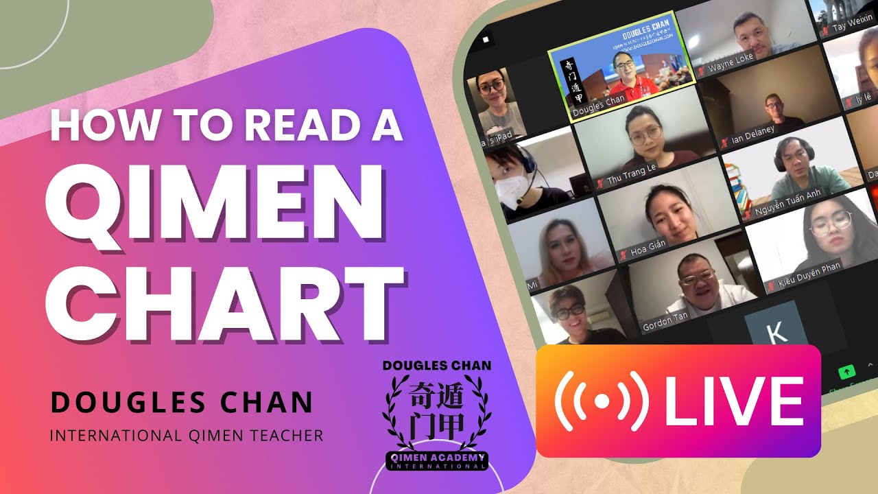 How to Read Qimen Chart (QMDJ) Actual Live Class, Step by Step by Dougles Chan- Qimen Teacher #qimen
