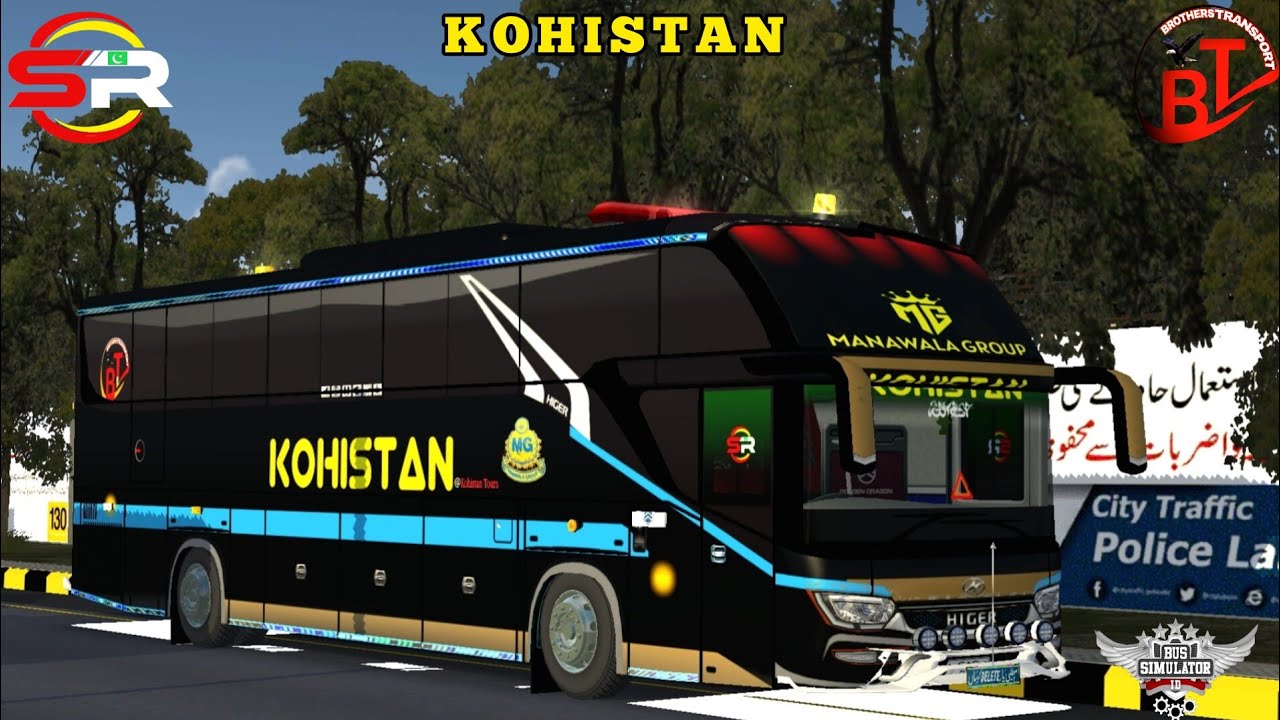 Bus Simulator Indonesia KOHISTAN SIRIKANDI HD FREE LIVERY