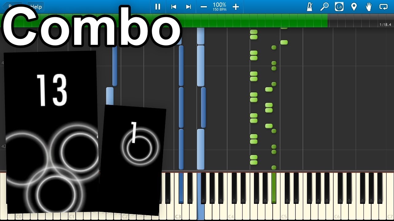 Piano Tiles 2 - Combo Tile Challenge (Synthesia)