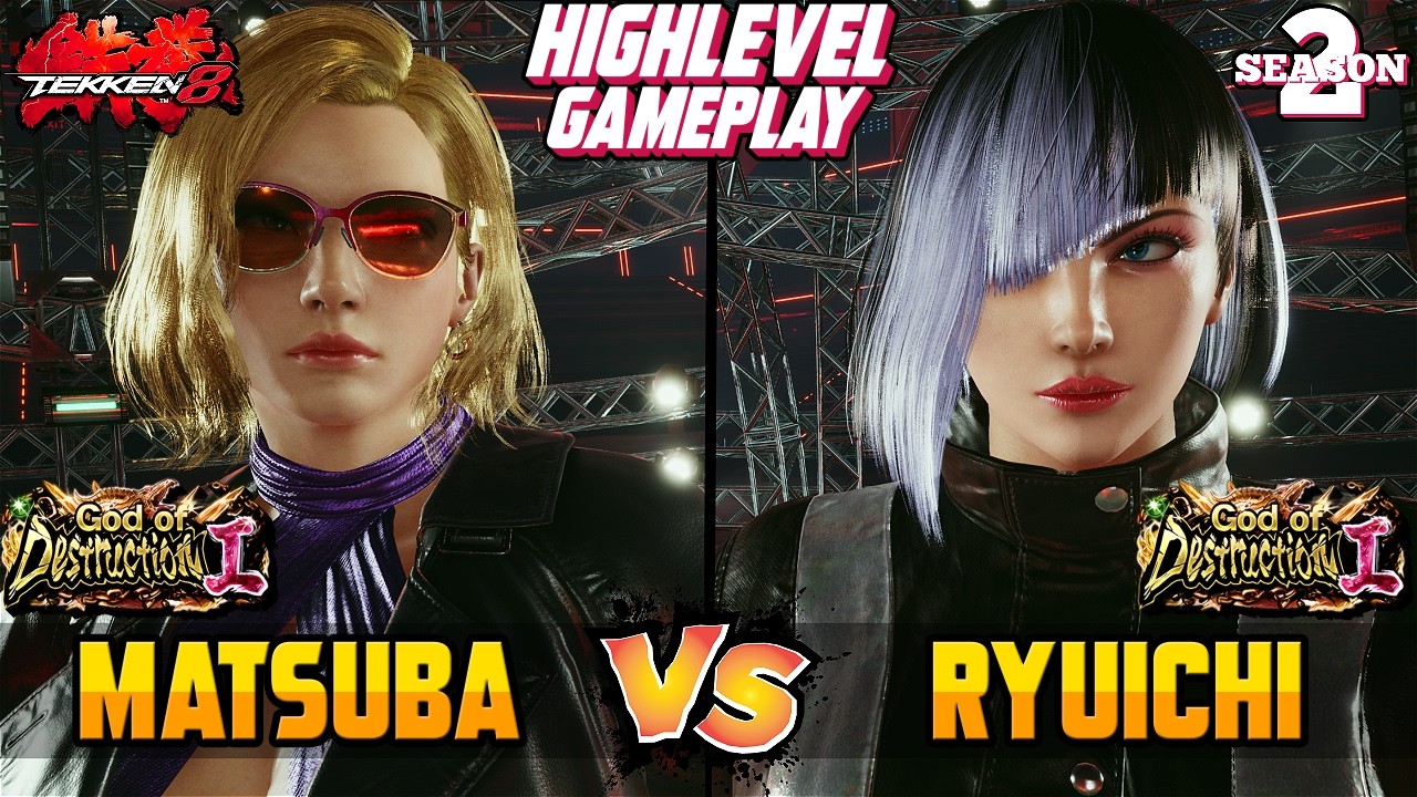T8 – MATSUBA (Nina Williams) vs RYUICHI (Anna Williams) – Tekken 8 High Level Gameplay
