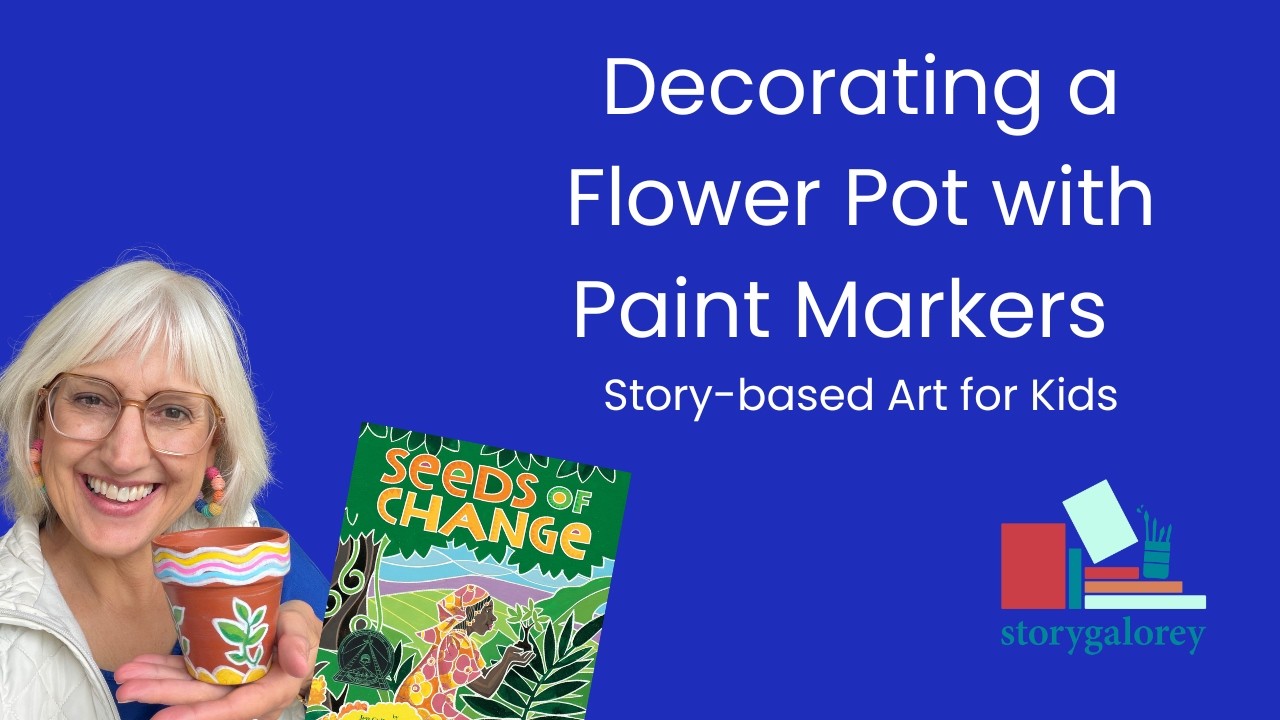Decorating a Terra Cotta Flower Pot with Paint Markers