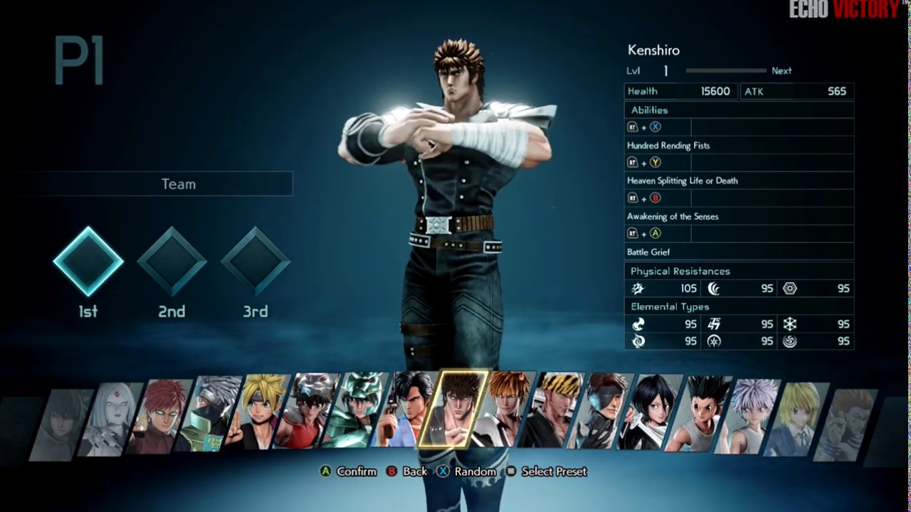 JUMP FORCE - All 40 Characters Selection Screen! Full Roster