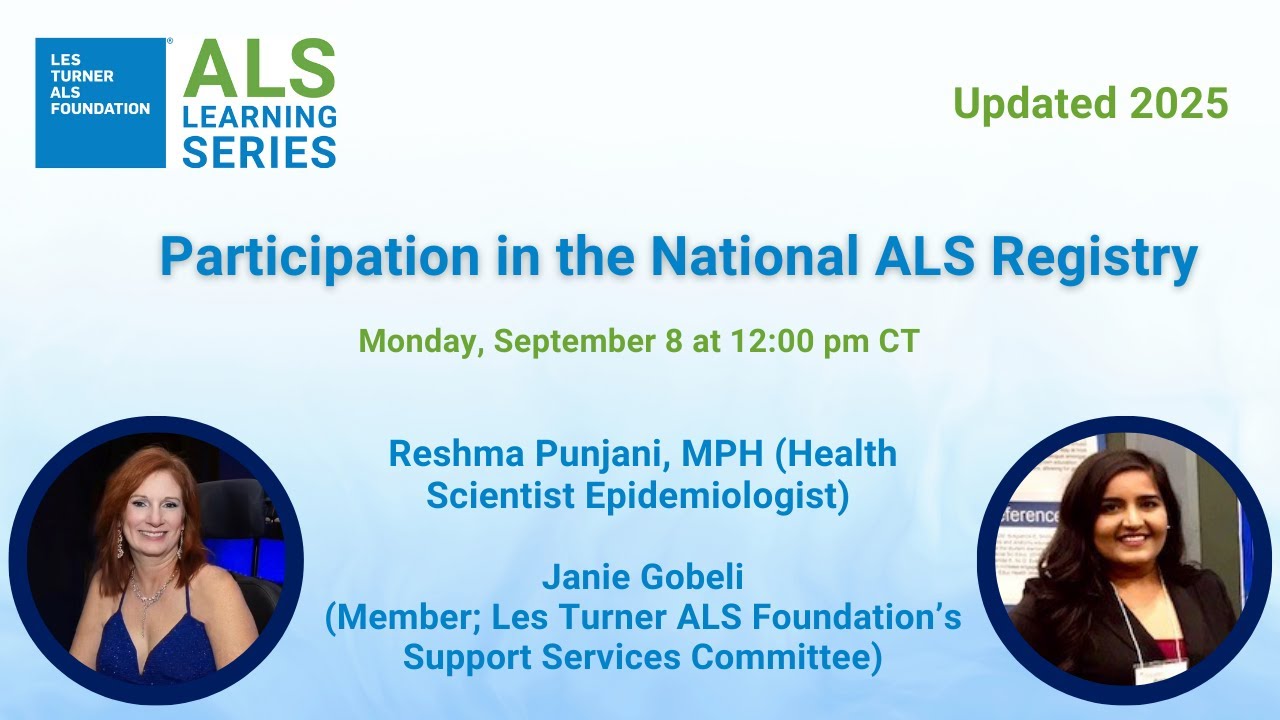 ALS Learning Series: Participation in the National ALS Registry