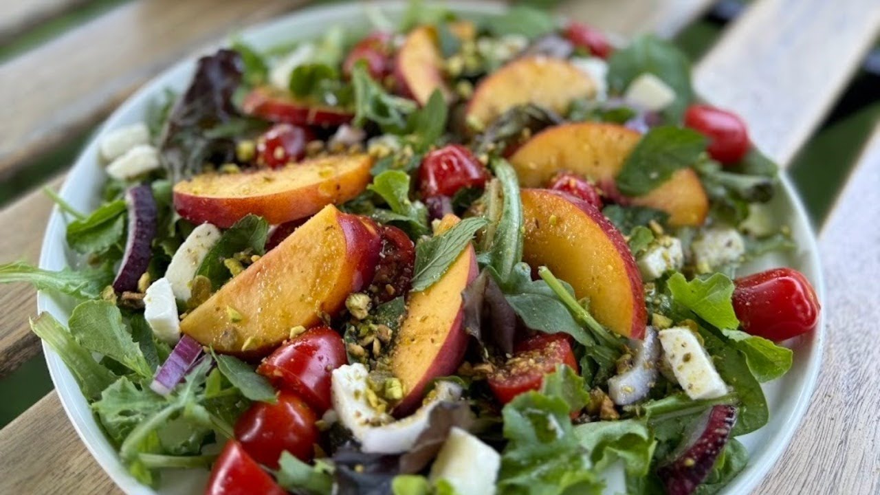 Peach, Tomato and Mozzarella Salad