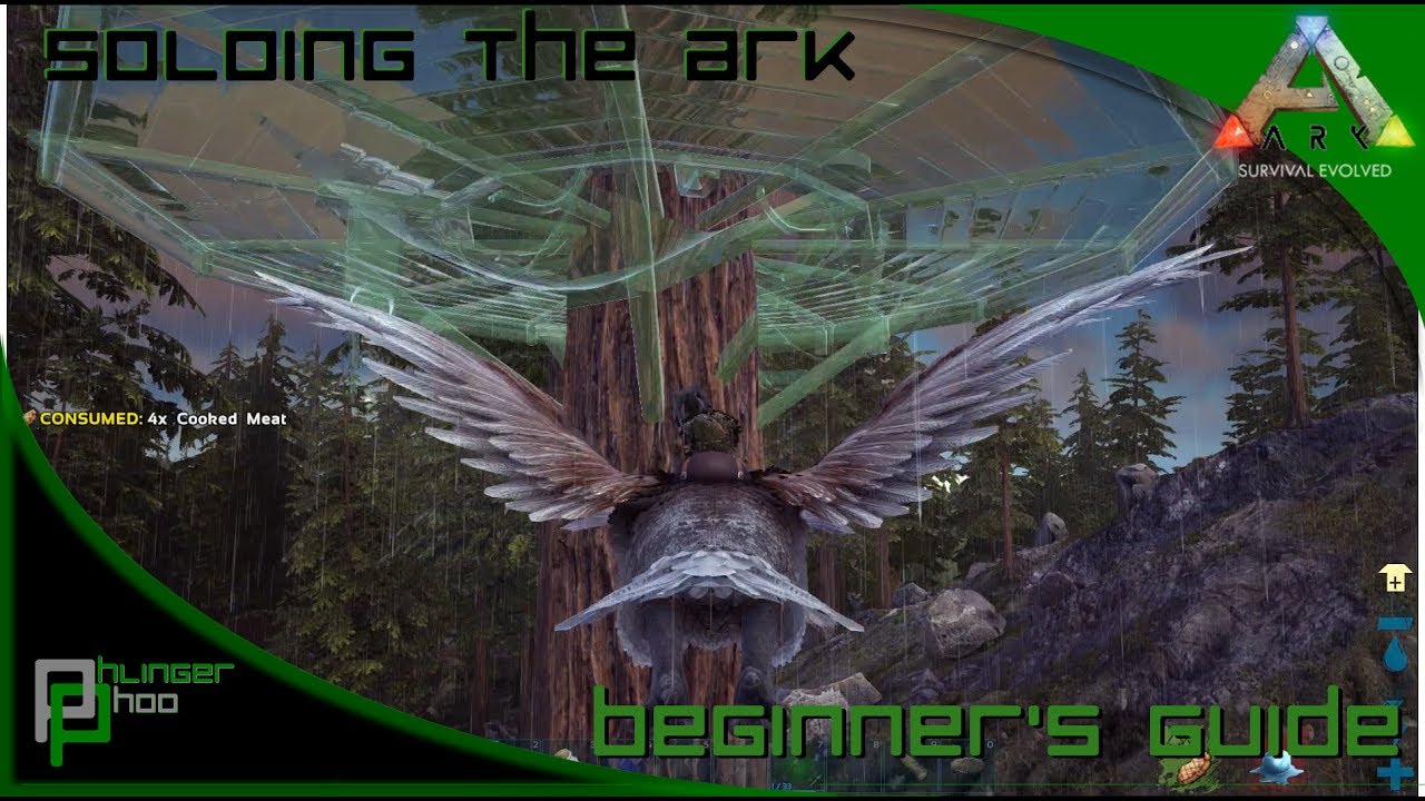 Soloing the Ark S4E14! RedWood Tree Platform/ Doedicurus taming!