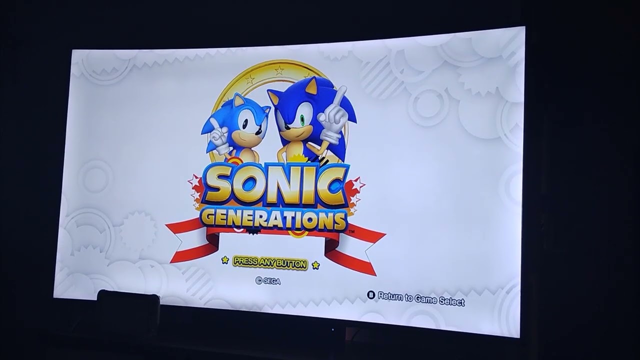 Sonic generations remaster title screen and intro