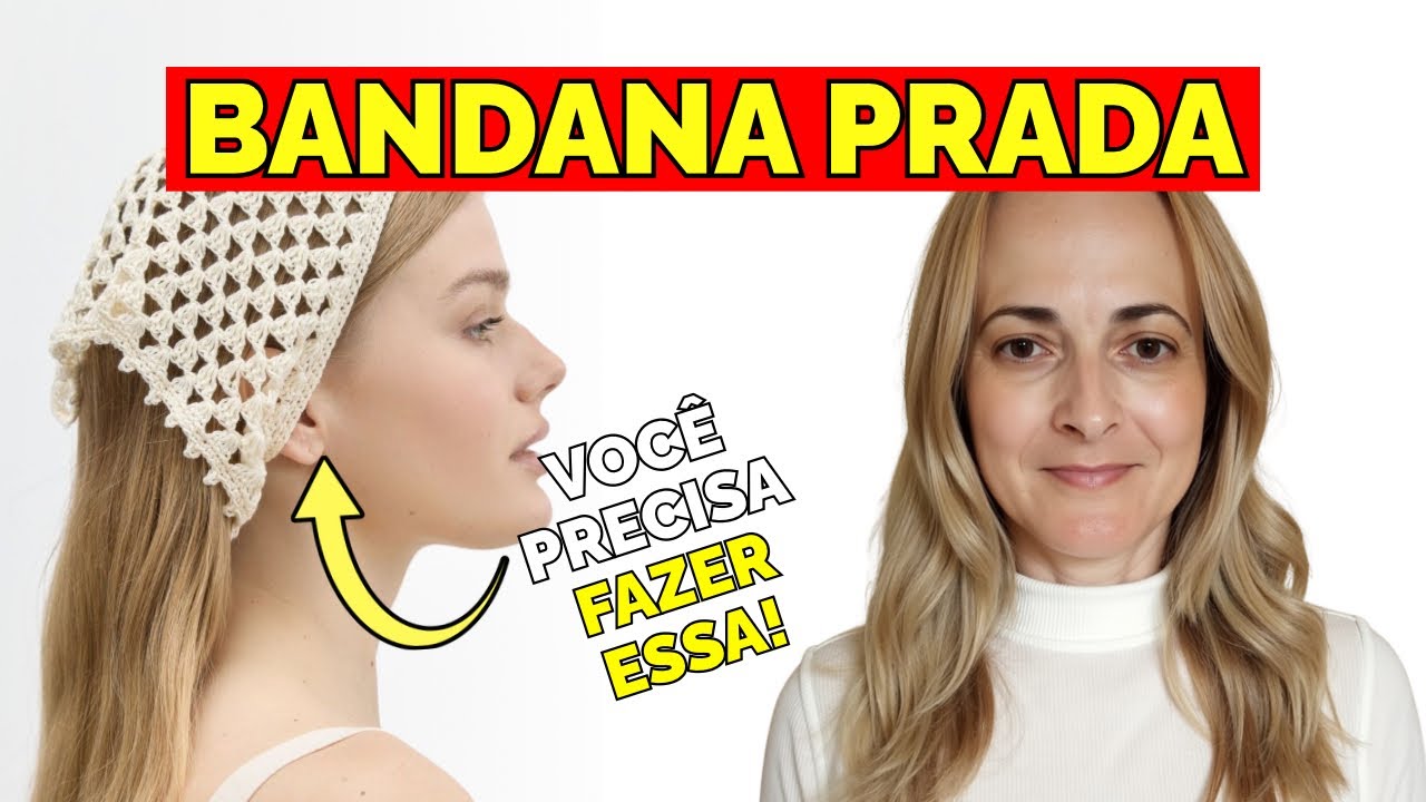 DIY Bandana de Crochê | Acessório Lindo e Prático Verão Europeu
