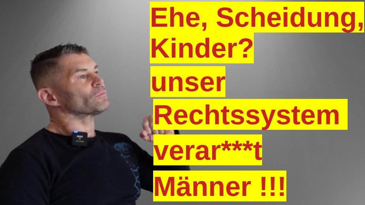 Wie eine Ehe, Scheidung und Kinder einen Mann rechtlich zum Sklaven werden lassen!
