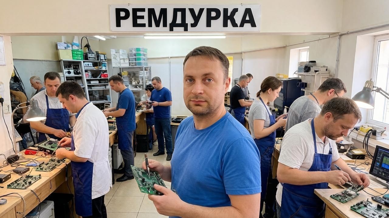 Рабочий день(ч.2) в мастерской по ремонту компьютеров, смартфонов и прочей электроники. 24.07.2026