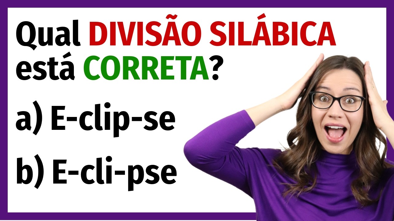 ✅ DESAFIO de DIVISÃO SILÁBICA! Quantos pontos você faz? 💯