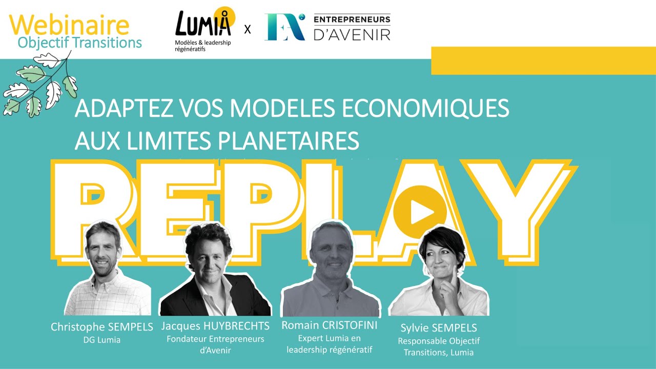 WEBINAIRE : Adaptez votre modèle économique aux limites planétaires