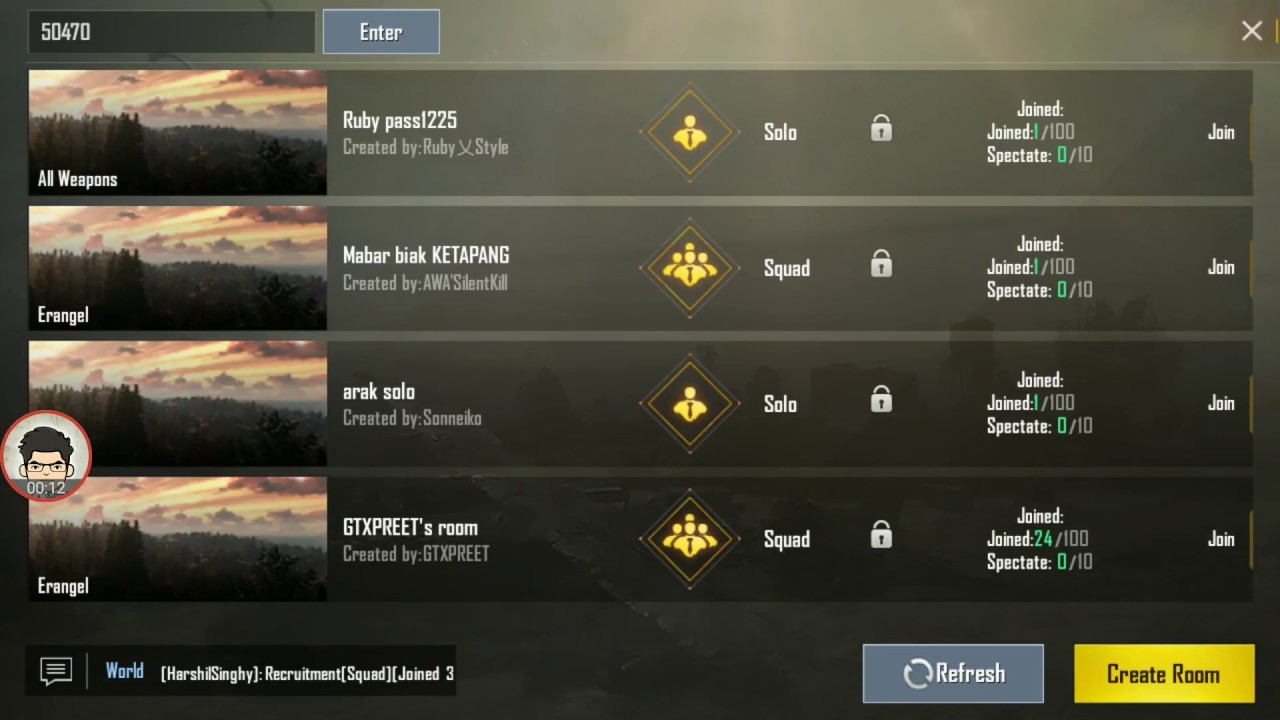 How to join Custom Room in PUBG Mobile