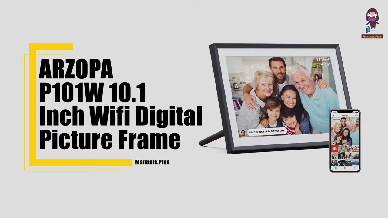How to Use the ARZOPA P101W 10.1 Inch Wifi Digital Picture Frame: Complete User Guide