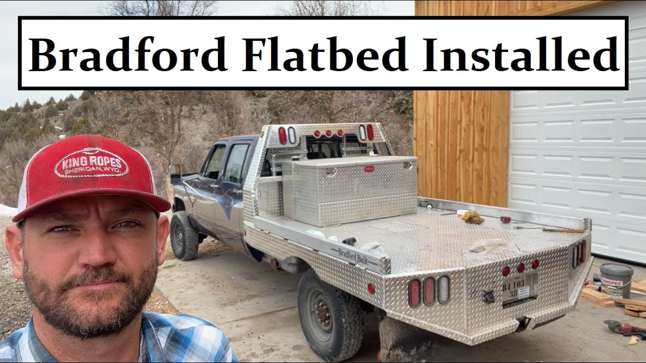 #488 - Installed Aluminum Flatbed On Chevy K30 4x4. Skid Steer Pressure Relief Valve.