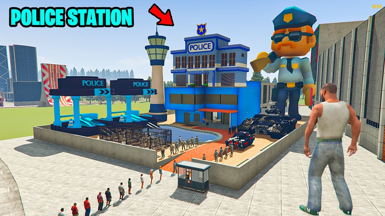 Franklin Change House To Police Station in INDIAN BIKES DRIVING 3D