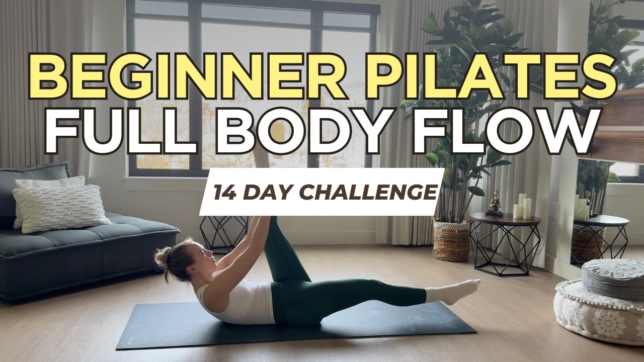 Day 5: 20 Min Beginner Pilates Full Body Flow | 14 Day Couch To Pilates Princess Challenge