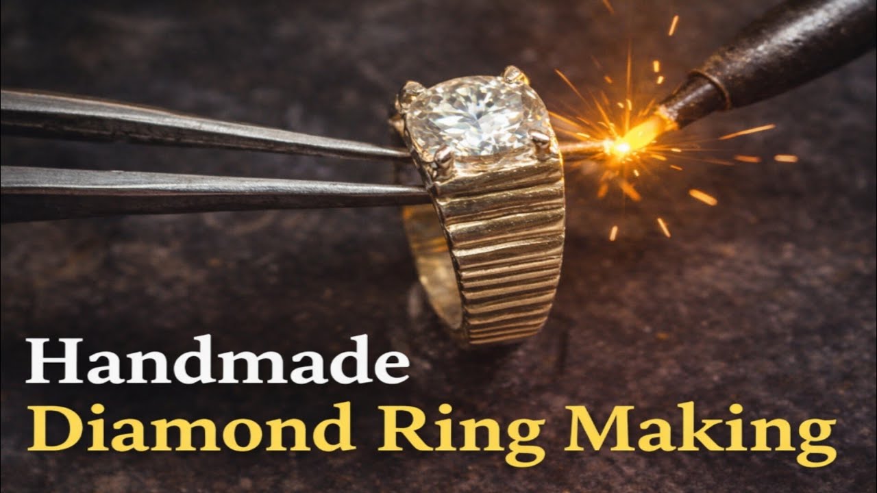 Handmade Diamond Ring Making | Amazing Jewelry Craftsmanship Silver