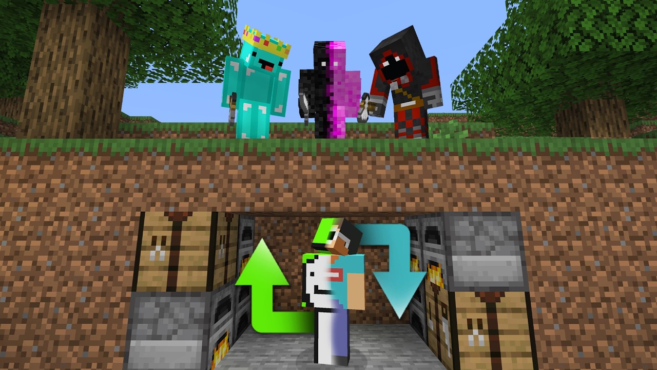 Minecraft Zamiana Speedrunner&oacute;w VS 3 Łowc&oacute;w