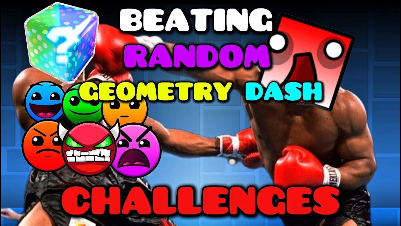 BEATING RANDOM GEOMETRY DASH CHALLENGES #1 | Geometry Dash #geometrydash