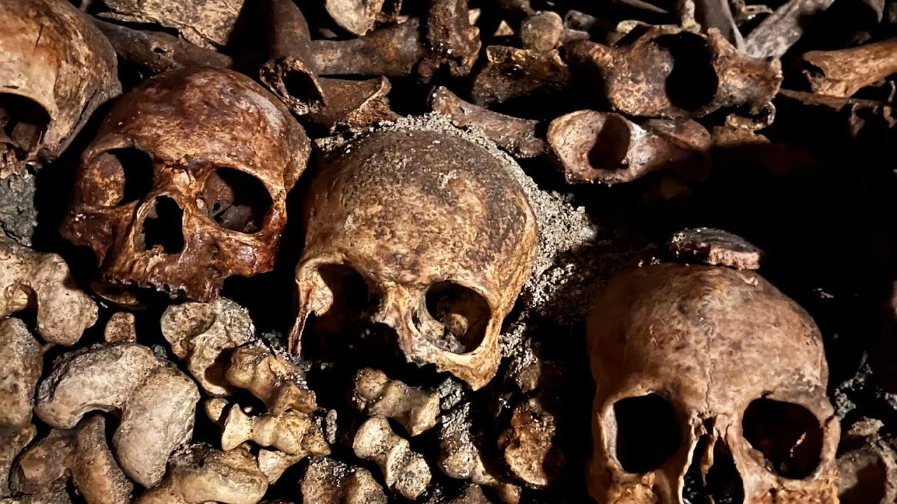 The Catacombs of Paris:  Deep under the streets and spooky-cool