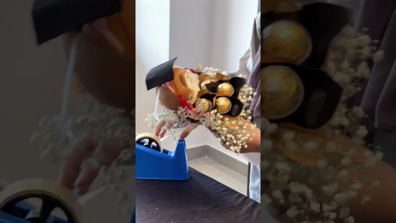 Graduation bouquet for you! 🎓 #florist #tutorials #ytshorts #ytviral #gift #hyzuflorist