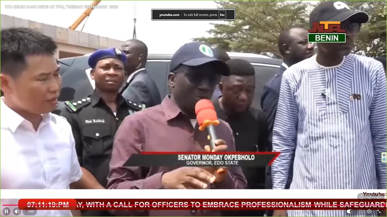 NTA BENIN MAIN NEWS AT 7PM, TUESDAY 3RD MARCH  2026