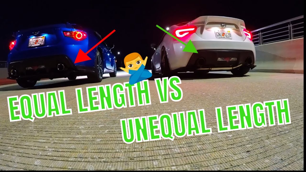 The Ongoing Debate! UnEqual Length vs Equal Length BRZ/FRS/GT86 exhaust!