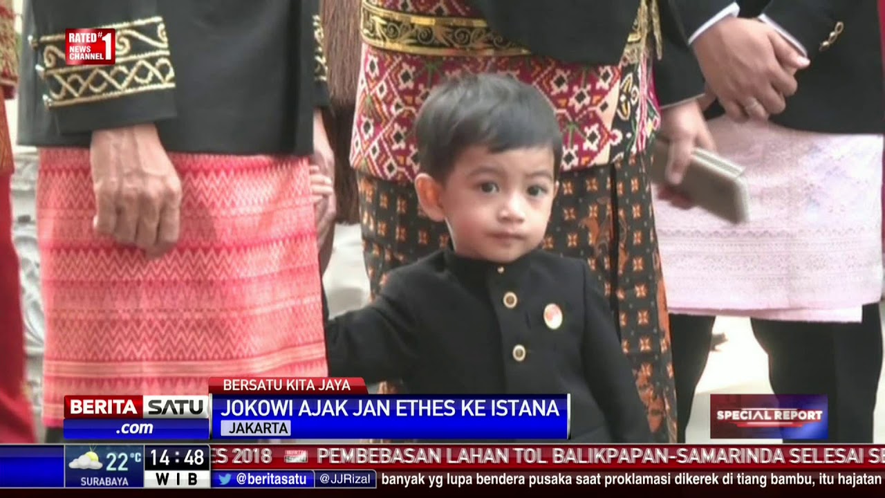 Ini Aksi Lucu Jan Ethes di Hadapan Wartawan Istana