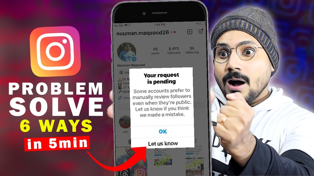 Исправьте проблему с Instagram, ваш запрос находится в ожидании обработки | ваш запрос находится ...