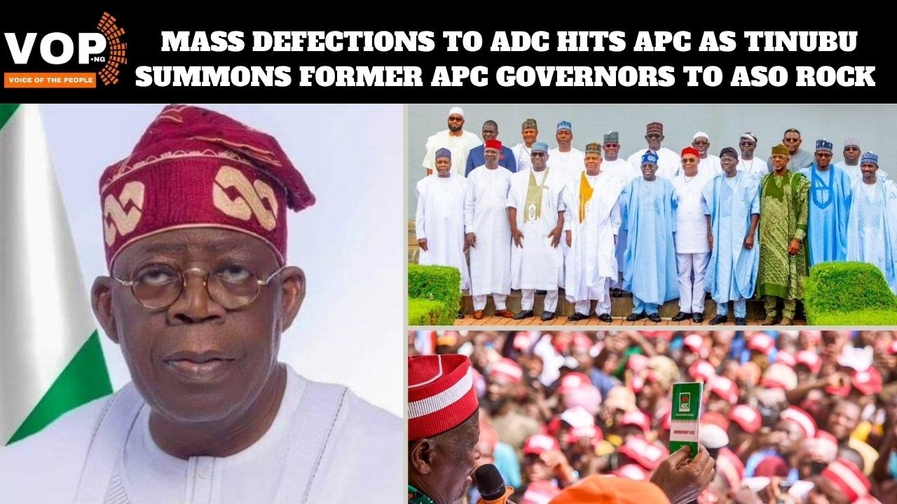 Mass Defections To Adc Hits Apc As Tinubu Summons Former Apc Governors To Aso Rock
