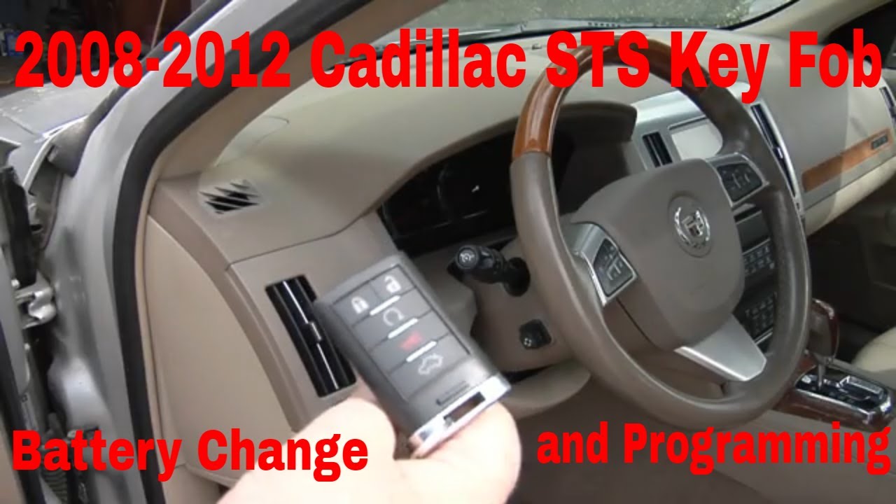 Замена батареи в брелоке Cadillac STS 2008-2012 гг. и как его запрограммировать.