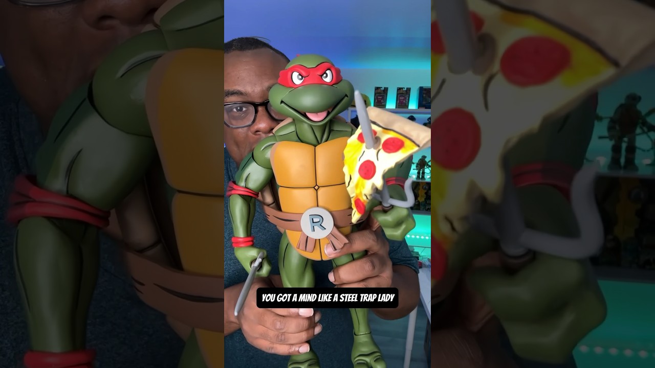 Giant Ninja Turtles Cartoon Figures NECA Unboxing #tmnt #ninjaturtles #unboxing #shorts