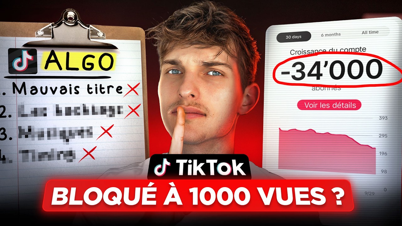 Si tes TikTok font -1000 vues Fait Ça !