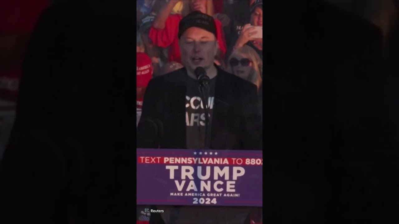 Elon Musk mocked for declaring he was 'Dark MAGA' on stage at the Trump rally