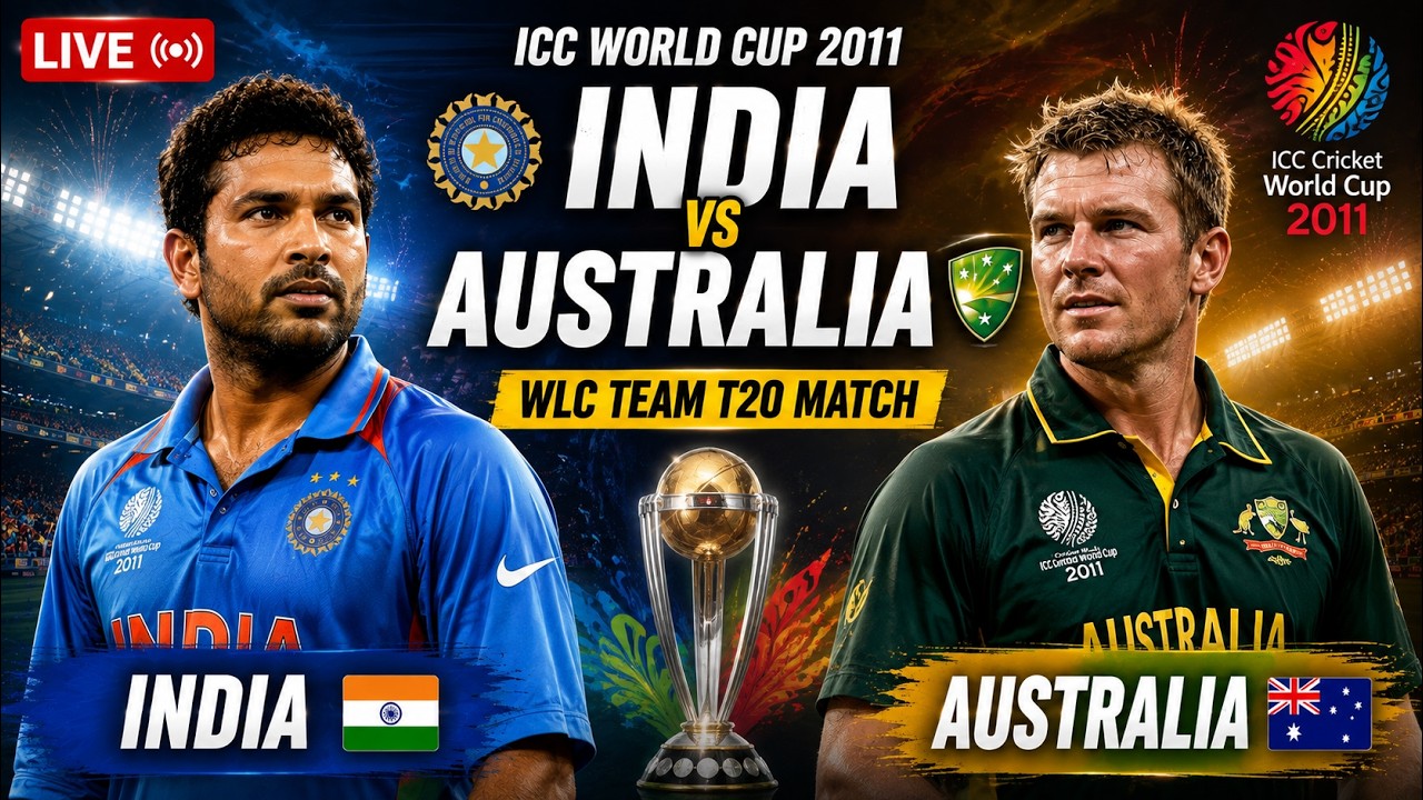 🔥 IND vs AUS LIVE 🔴 | World Cup 2011 Classic Match | WLC Team T20 #shorts