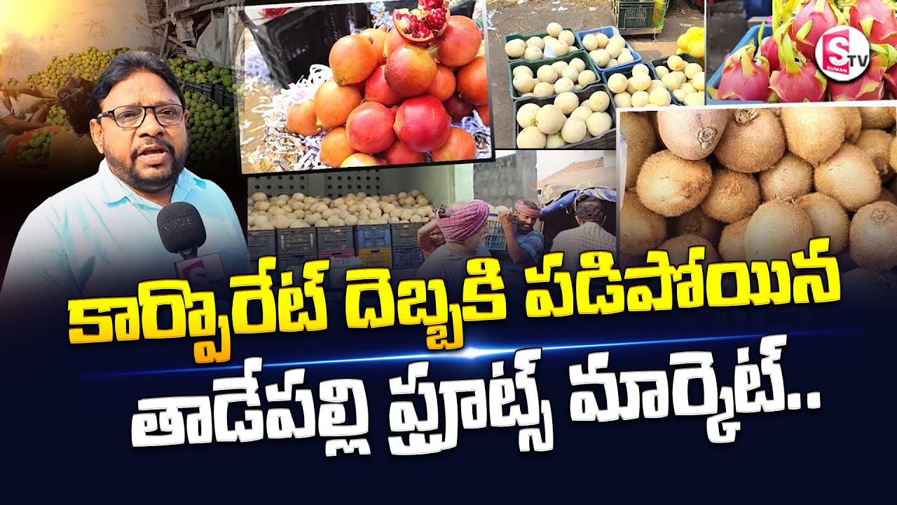 Tadepalligudem Fruits Market In Andhra Pradesh | Fruits Market | Fruits Business | SumanTV Prime