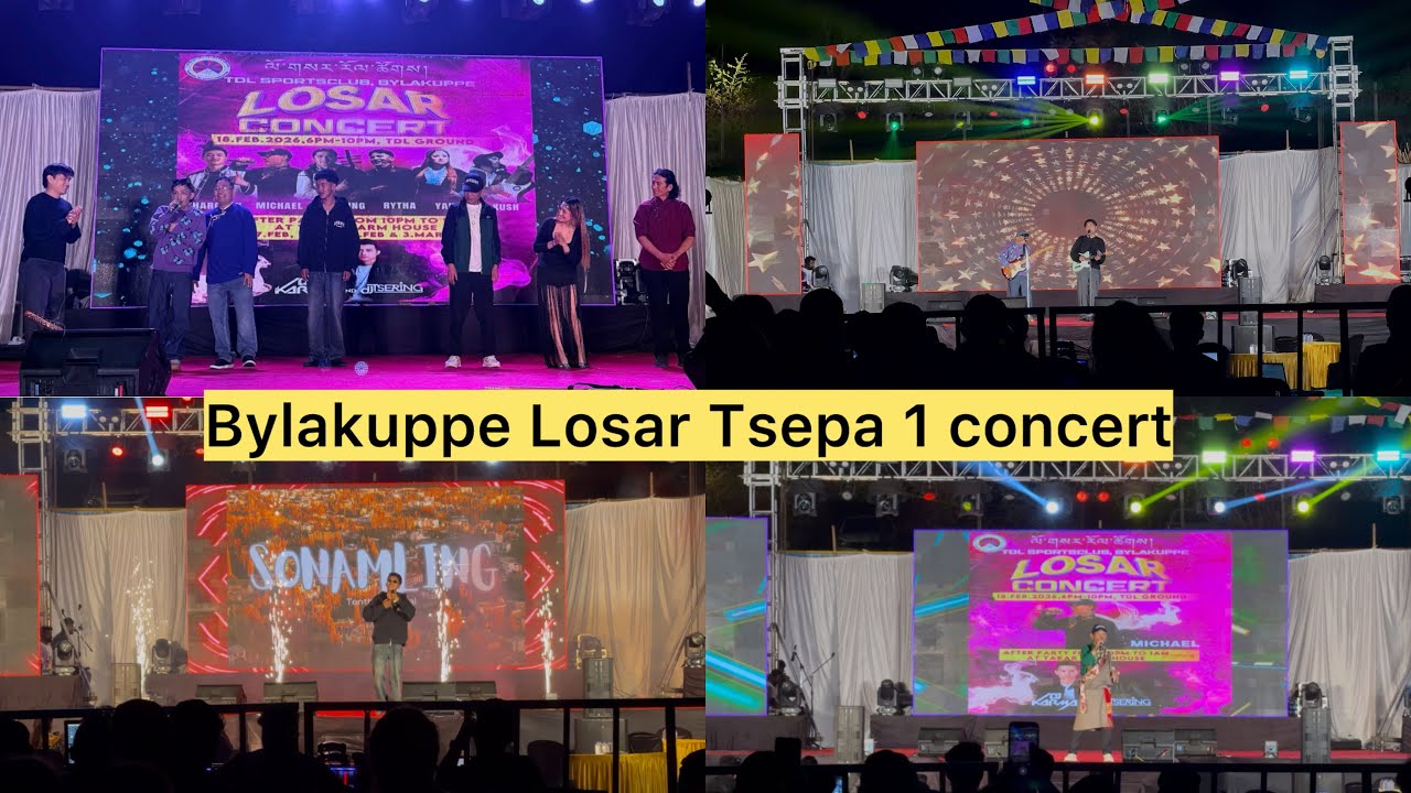 Bylakuppe Losar Tsepa 1 concert 2026|| @tenzinrytha  #tibetanvlogger #tibetan #bylakuppe #losar 